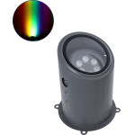 GloboStar FLOOD-Milo ���������� ��������� - ���� �������� Wall Washer ��� ������� ������� Led 12W 1020lm 10� Dc 24V ��������� IP67 �17 x �26cm Rgbw DMX512 - ���� ������� - 3 ������ ������� - (90736)