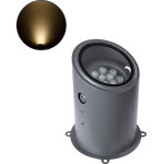 GloboStar FLOOD-Milo ���������� ��������� - ���� �������� Wall Washer ��� ������� ������� Led 12W 1080lm 10� Ac 220-240V ��������� IP67 �17 x �26cm ����� ����� 2700K - ���� ������� - 3 ������ ������� - (90734)