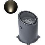 GloboStar FLOOD-Milo ���������� ��������� - ���� �������� Wall Washer ��� ������� ������� Led 24W 2280lm 10� Ac 220-240V ��������� IP67 �22 x �30cm ������ ����� 4500K - ���� ������� - 3 ������ ������� - (90738)