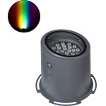 GloboStar FLOOD-Milo ���������� ��������� - ���� �������� Wall Washer ��� ������� ������� Led 48W 4080lm 10� Dc 24V ��������� IP67 �26 x �30cm Rgbw DMX512 - ���� ������� - 3 ������ ������� - (90742)