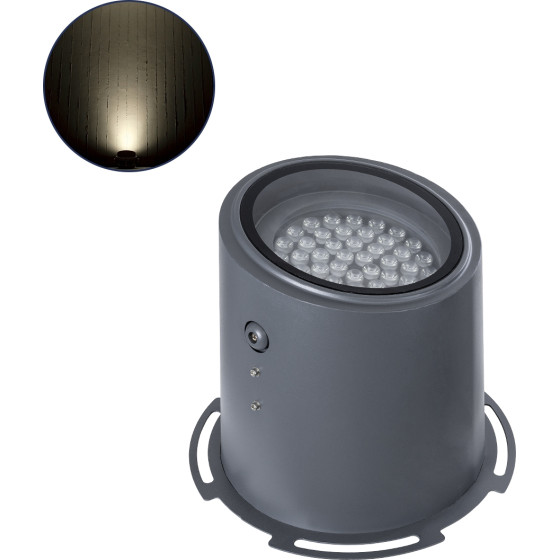 GloboStar FLOOD-Milo ���������� ��������� - ���� �������� Wall Washer ��� ������� ������� Led 48W 4560lm 10� Ac 220-240V ��������� IP67 �26 x �30cm ������ ����� 4500K - ���� ������� - 3 ������ ������� - (90741)