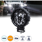 GloboStar Vehicle & Jeep Work Lights - ���� �������� ��� ������� ��� Jeep �� V Light Drl & ���� Led High Power 45W Dc 9-36V ��������o IP67 ��������� & ����� ����� 6000K M17 x �8 x �21cm - (85439)