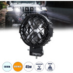 GloboStar Vehicle & Jeep Work Lights - ���� �������� ��� ������� ��� Jeep �� X Light Drl & ���� Led High Power 45W Dc 9-36V ��������o IP67 ��������� & ����� ����� 6000K M17 x �8 x �21cm - (85438)