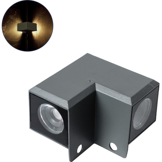 GloboStar WALLLIGHT-Dona ������������� ��������� ������� ��������� Led 10W 950lm 10� Dc 24V ��������� IP66 �8 x �8 x �6cm ������ ����� 4500K - ���� ������� - 3 ������ ������� - (90732)