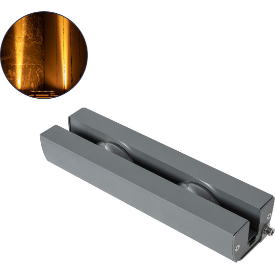 GloboStar WINDOW-Arte ������������� ��������� ��������� ��������� & ����� - Window & Door Light Led 18W 1530lm 8x180� Dc 24V ��������� IP67 �25 x �7 x �4.5cm ������������� ��������� 2200K - ���� ������� - 3 ������ ������� - (90718)