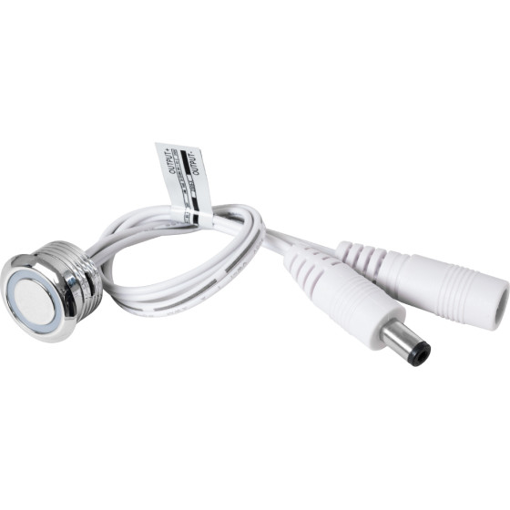 GloboStar ������� Led Dimmer Touch & Push Dimming - ���� Dc 12-24V 1 x 4A 96W - Max 4A 96W - IP20 �2 x �1.2cm - ����� ����� 6000K - 2 ������ ������� - (70790)