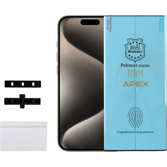 Idol 1991 Apex Polymer Nanotech Film Iphone 15 Pro Max / 15 Plus 6.7'' Full Cover With Installation KIT