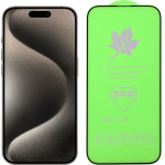 Idol 1991 Tempered Glass Iphone 15 Pro 6.1'' 9H 0.25mm 20D Full Glue Semi Curved Special Full Cover BLACK