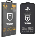 Idol 1991 Tempered Glass Iphone 15 Pro Max 6.7'' 9H 0.25mm Titanium Semi Curved Full Glue BLACK