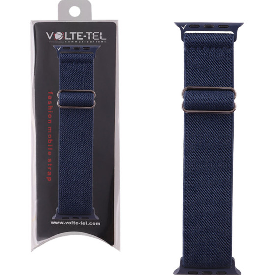 Volte-Tel ������� �������� Apple Watch 38/40/41mm Elastic Braided Nylon Dark Blue VT101