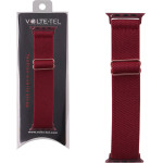 Volte-Tel ������� �������� Apple Watch 42/44/45/49mm Elastic Braided Nylon Burgundy Red VT101