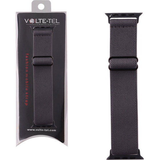 Volte-Tel ������� �������� Apple Watch 42/44/45/49mm Elastic Braided Nylon Grey VT101