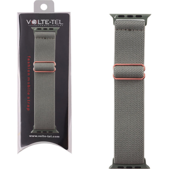 Volte-Tel ������� �������� Apple Watch 42/44/45/49mm Elastic Braided Nylon Mint Green VT101