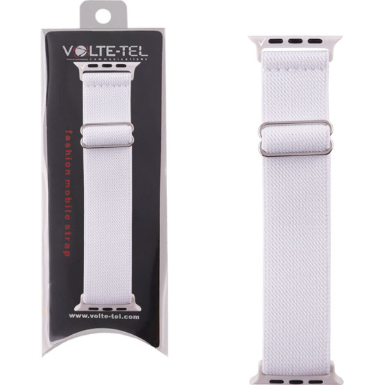 Volte-Tel ������� �������� Apple Watch 42/44/45/49mm Elastic Braided Nylon White VT101