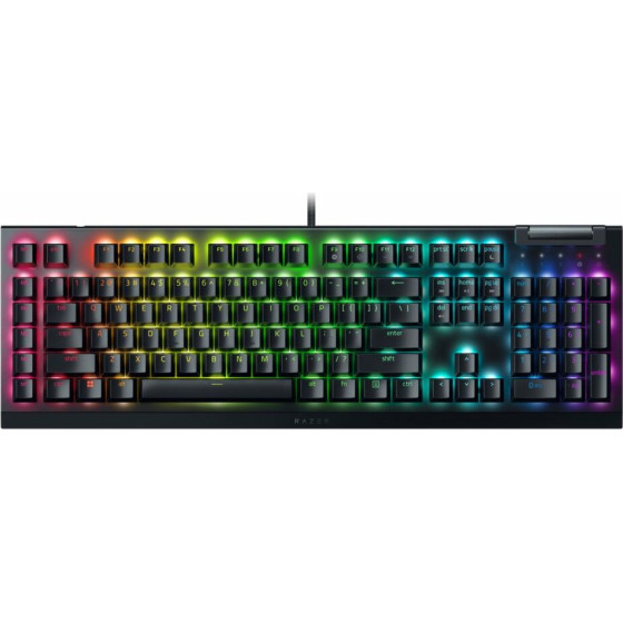 Razer Blackwidow V4 X - Rgb Gaming Mechanical Keyboard - Macro Keys - Green Clicky Switches - (RZ03-04700100-R3M1)