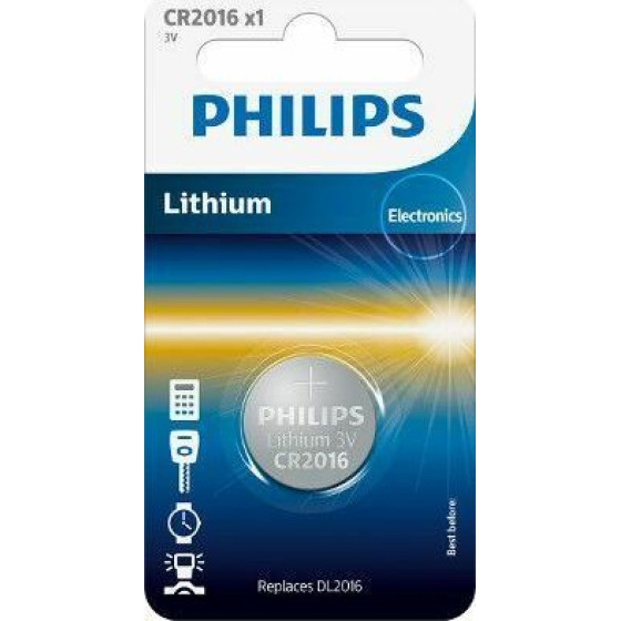 Philips Lithium CR2016 (1 piece) - (2280)