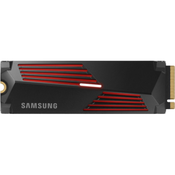 Samsung Ssd M.2 Nvme PCI-E GEN4 1TB Series 990 Pro w/ Heatsink, M.2 2280, Nvme PCI-E GEN4x4, Read 7450MB/s, Write 6900MB/s, 5YW. - (MZ-V9P1T0CW)