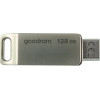 GoodRAM Otg Flash Drive USB3.2 GEN1 128GB & TYPE-C Silver - (ODA3-1280S0R11)