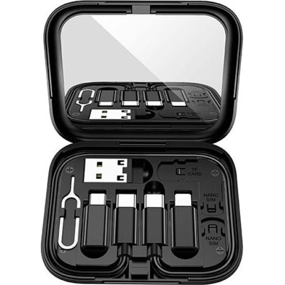 Lamtech ALL-IN-One Charging Data Cable Set With Storage Case - (LAM113744)