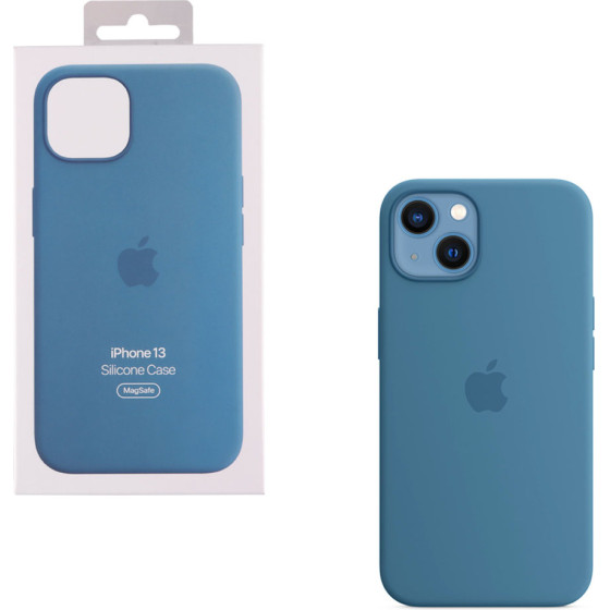 Apple ���� Iphone 13 A2706 Silicone Cover With Magsafe Blue Jay Packing Or - (MM273ZM/A)