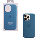 Apple ���� Iphone 13 Pro MM2G3ZM/A A2707 Silicone Cover With Magsafe Blue Jay Packing Or - (MM2K3ZM/A)