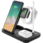NSP N21 Wireless Charger 4 In 1 (Phone 15W/Smartwatch 2W/Bluetooth 3W/Apple Pencil 1W) USB-C 1m BLACK