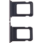 3rd Party Iphone 14 Plus Dual Sim Card Holder Black OEM