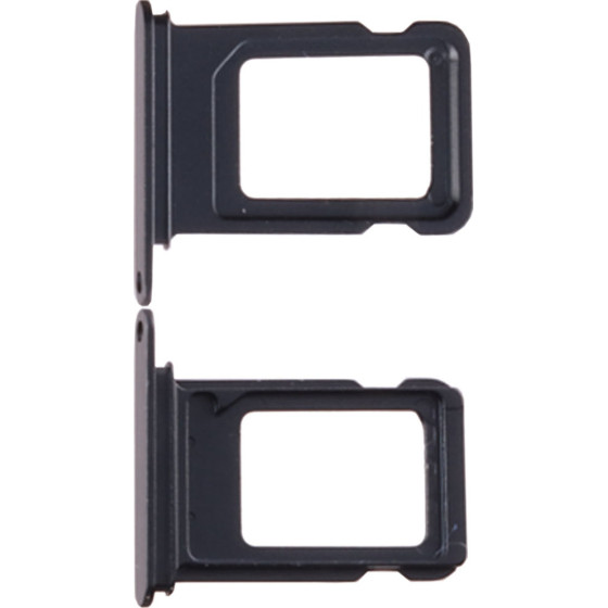 3rd Party Iphone 14 Plus Dual Sim Card Holder Black OEM