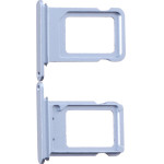 3rd Party Iphone 14 Plus Dual Sim Card Holder Blue OEM