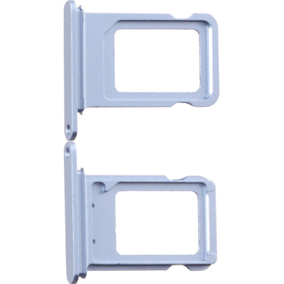 3rd Party Iphone 14 Plus Dual Sim Card Holder Blue OEM