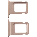 3rd Party Iphone 14 Plus Dual Sim Card Holder Gold OEM
