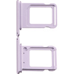 3rd Party Iphone 14 Plus Dual Sim Card Holder Purple OEM