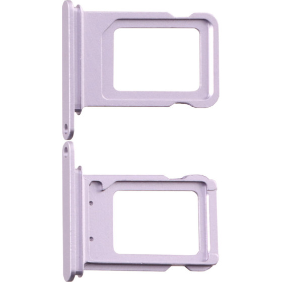 3rd Party Iphone 14 Plus Dual Sim Card Holder Purple OEM