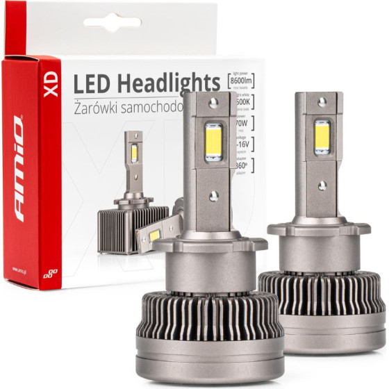 AMiO ������ Led �� ������ D2S/D2R 9-16V 70W 6.500K 8600lm Xd Series - 2 ���. - (03311)