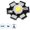 GloboStar High Power Star LED - ������ ������ Star LED 5W DC 3.2V ����� ����� 6000K �2 x �0.6cm - 2 ������ ������� - (73742)