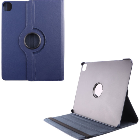Volte-Tel ���� Ipad Pro 2022/Ipad Pro 2021/Ipad Pro 2020 12.9'' Leather Book Rotating Stand BLUE