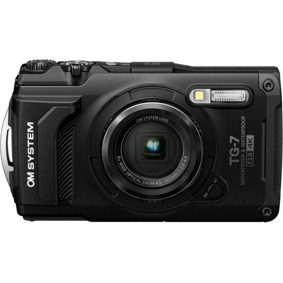 Olympus OM-System TG-7 Black - Tough Camera Underwater - (V110030BU000)