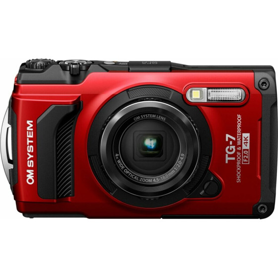 Olympus OM-System TG-7 Red Tough Camera Underwater - (V110030RU000)