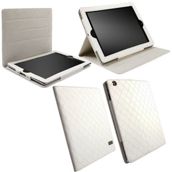 ���� IPAD 4/IPAD 3/2 TABLET LEATHER-STAND AVENYN WHITE KRUSELL