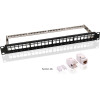 Goobay Keystone Patch Panel �� 24 modules, 19''/1U, 24 ports, ����o - (95336)