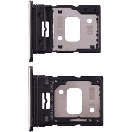 3rd Party Xiaomi Mi 11 Lite 4G/Mi 11 Lite 5G Sim Card Holder Silver OEM