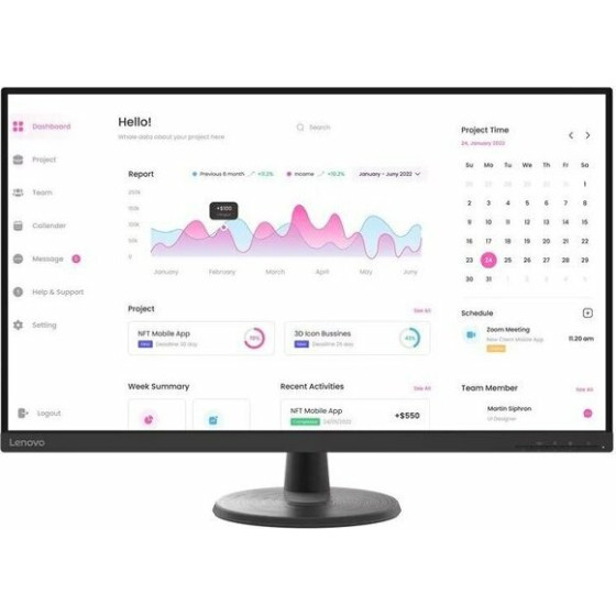 Lenovo Monitor D32-45 31.5'' Fhd VA, Slim Bezel, HDMi, Display Port, 3YEarsw - (67A0GAC2EU)