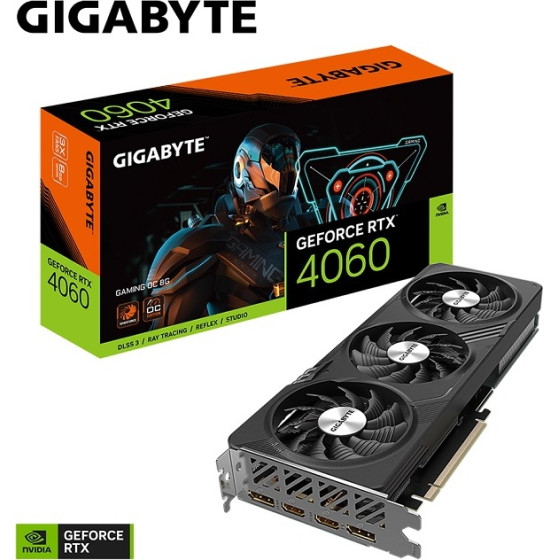 Gigabyte Vga GV-N4060GAming OC-8GD, 8GB, GDDR6 - (N4060GAming OC-8GD)