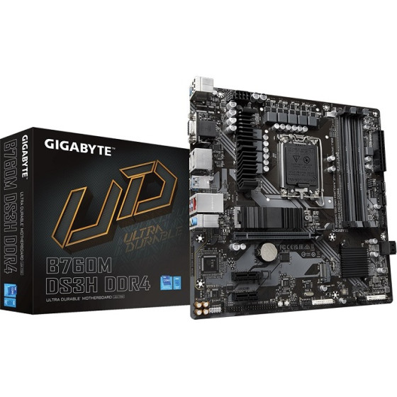 Gigabyte Motherboard 1700, Matx - (B760M DS3H DDR4)