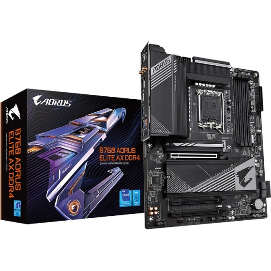 Gigabyte Motherboard B760 Aorus Elite Ax DDR4, 1700, Atx - (B760 A Elite Ax DDR4)