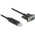 DeLock ������� Usb �� RS-232 921.6Kbps, 50cm, ����� - (66461)