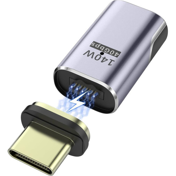 Powertech ���������� USB-C ����������, 140W, 40Gbps, ���� - (PTH-106)