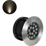 GloboStar UNDERGROUND-Sina ������� ��������� ���� ������� Led 18W 1620lm 15� Dc 24V ��������� IP68 �20 x �11cm ����� ����� 2700K - ���������� ������ - 3 ������ ������� - (90571)
