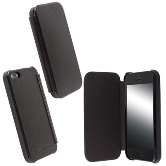 ���� IPHONE SE/5S/5 PU LEATHER FLIPCOVER BLACK KRUSELL