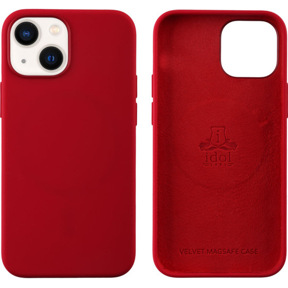 Idol 1991 ���� Iphone 15 6.1'' Velvet Magsafe Tpu Camera Guard RED